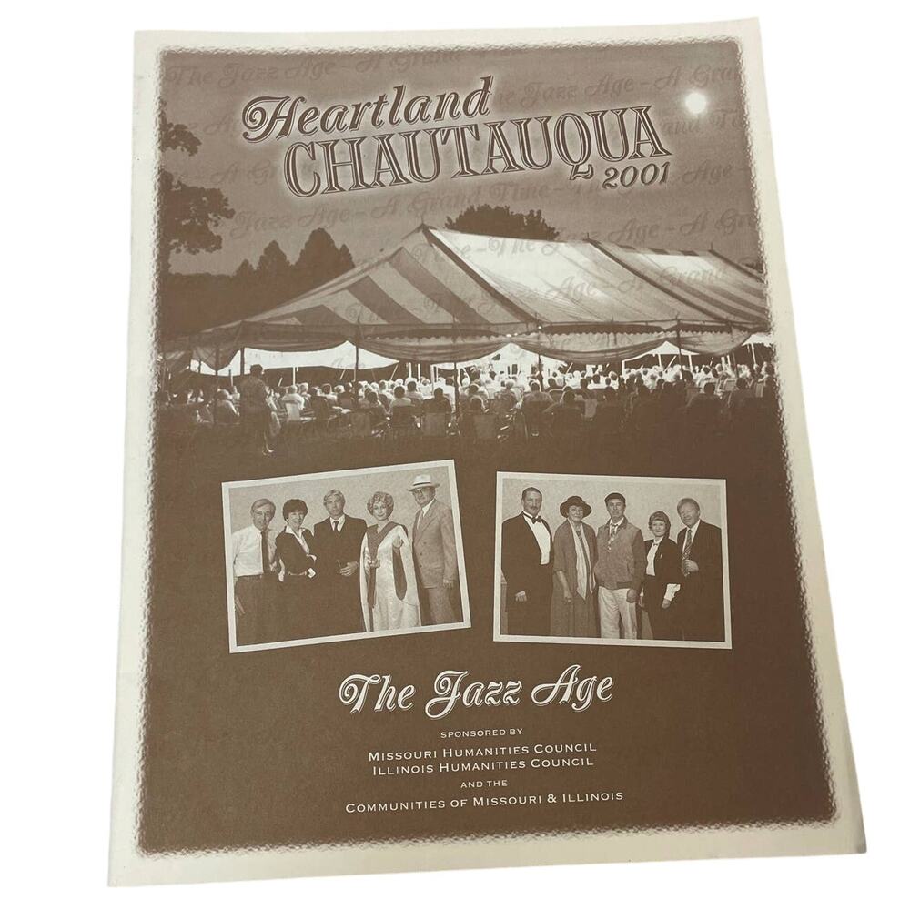 Vintage 2001 Heartland Chautauqua Jazz Missouri Illinois Tour Program Booklet